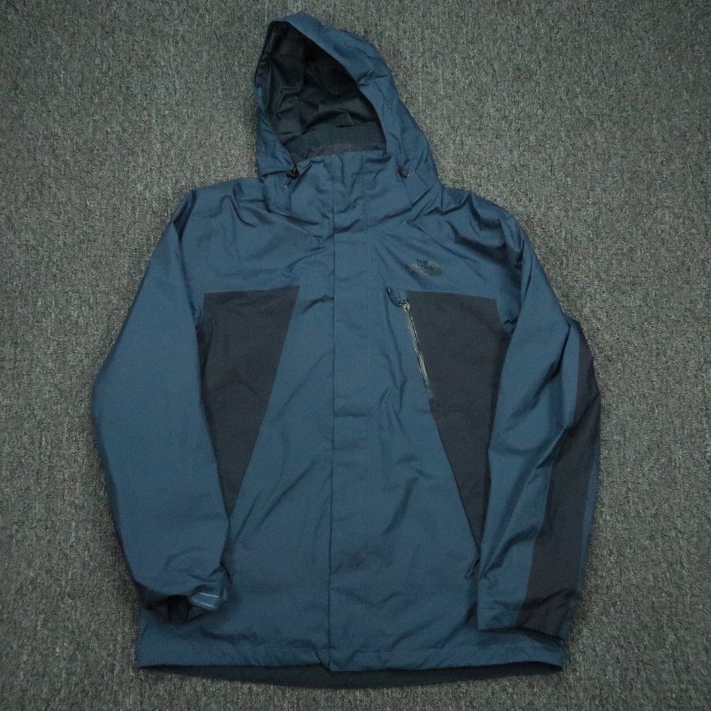 The North Face Jacket Mens Large‎ Blue Mountain Light Gore Tex Full Zip Pockets